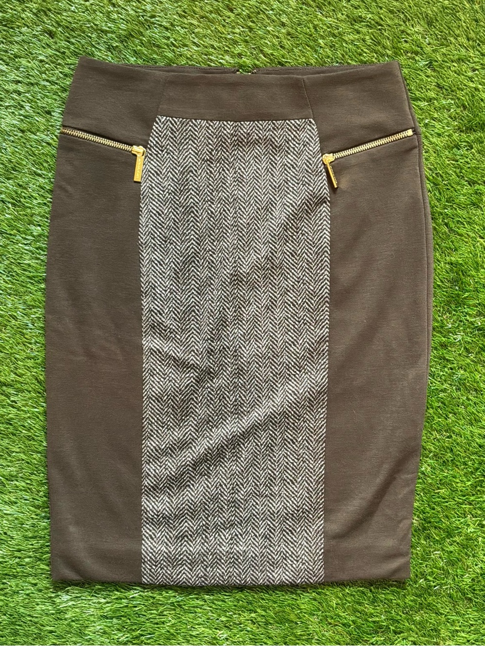 Michael Michael Kors Herringbone Pencil Skirt Size 4